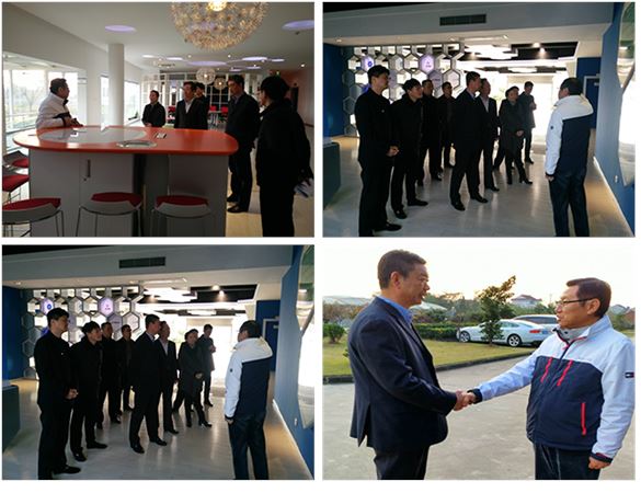 海门市委书记及市长莅临慧聚药业指导工作